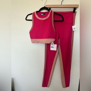 NEW BEACH RIOT PINK WORKOUT SET- SIZE M
